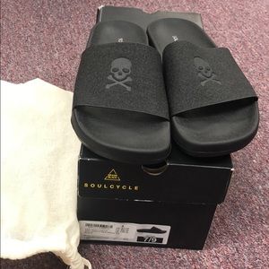 SoulCycle Skull Sparkle Slides, new in box!